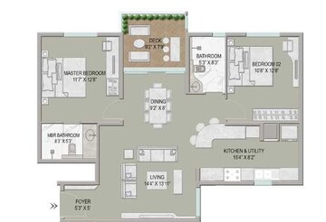  2 BHK Apartment at Centreo , Kanakapura Road – for Sale