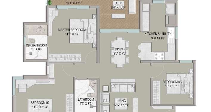 centreo  apartment 3 bhk 2100sqft 20212418112439