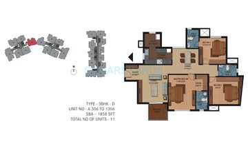  3 BHK Apartment at Century Breeze, Yelahanaka Af Road – for Sale
