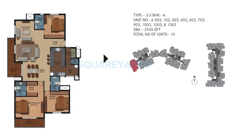 Other, century-breeze 3 Bedroom 1267 Sq.Ft. Apartment In Jakkuru Bangalore 8868808