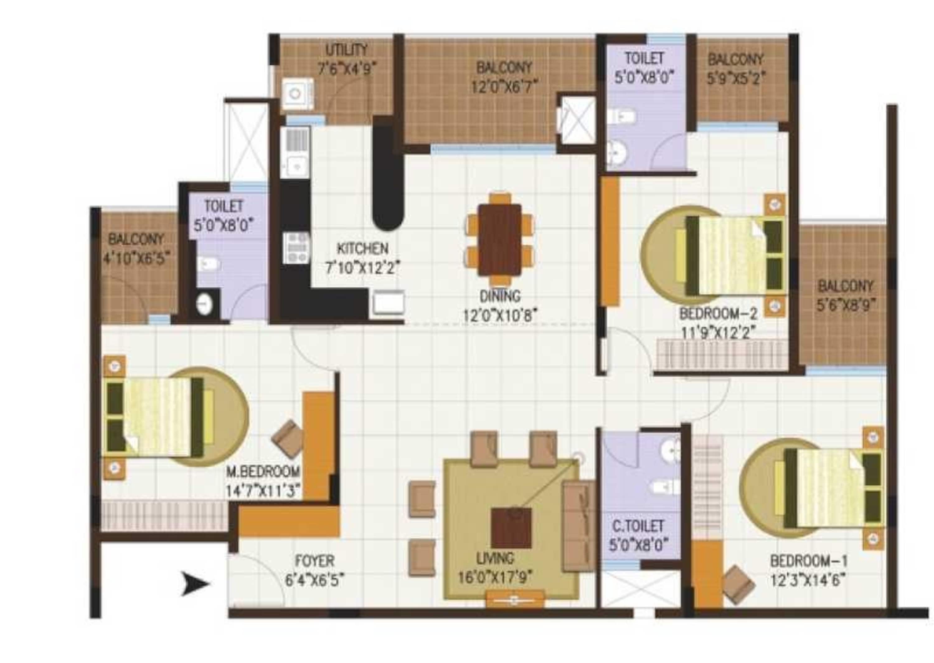 century central apartment 2 bhk 1444sqft 20204811174855