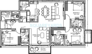  3 BHK Apartment at Century Ethos, Hebbal – for Sale