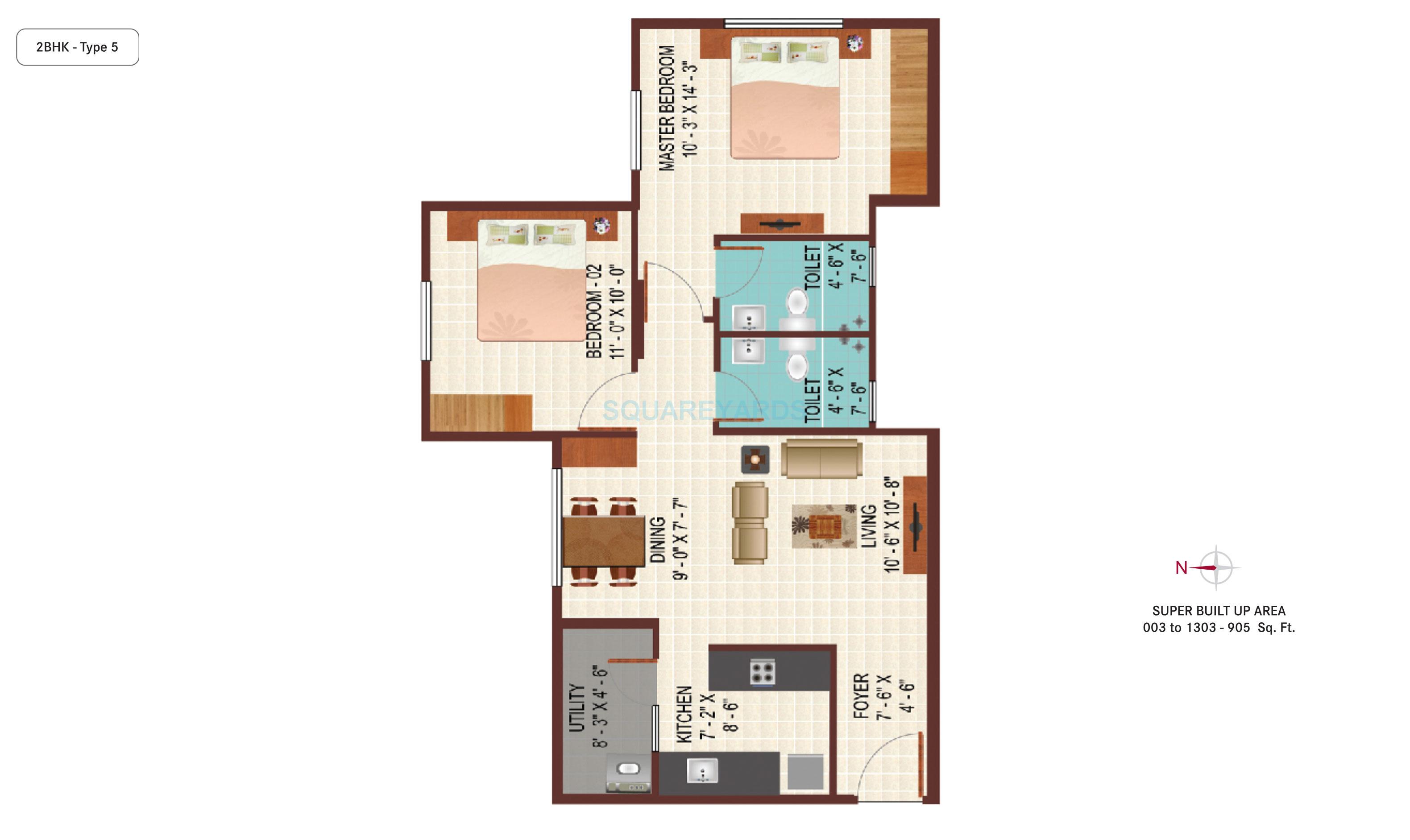 century indus apartment 2bhk 1084sqft1