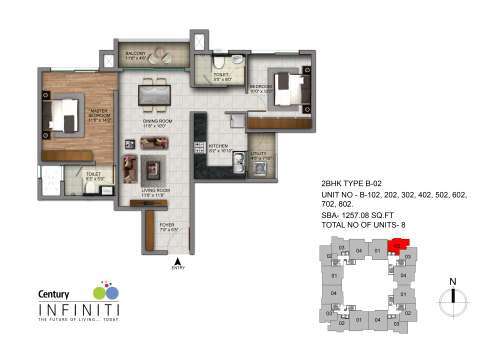 century infiniti apartment 2 bhk 1257sqft 20232009152058