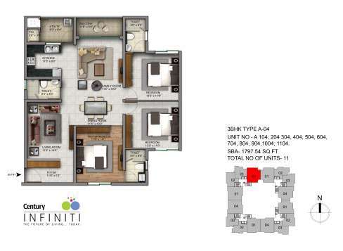 century infiniti apartment 3 bhk 1798sqft 20232309152303