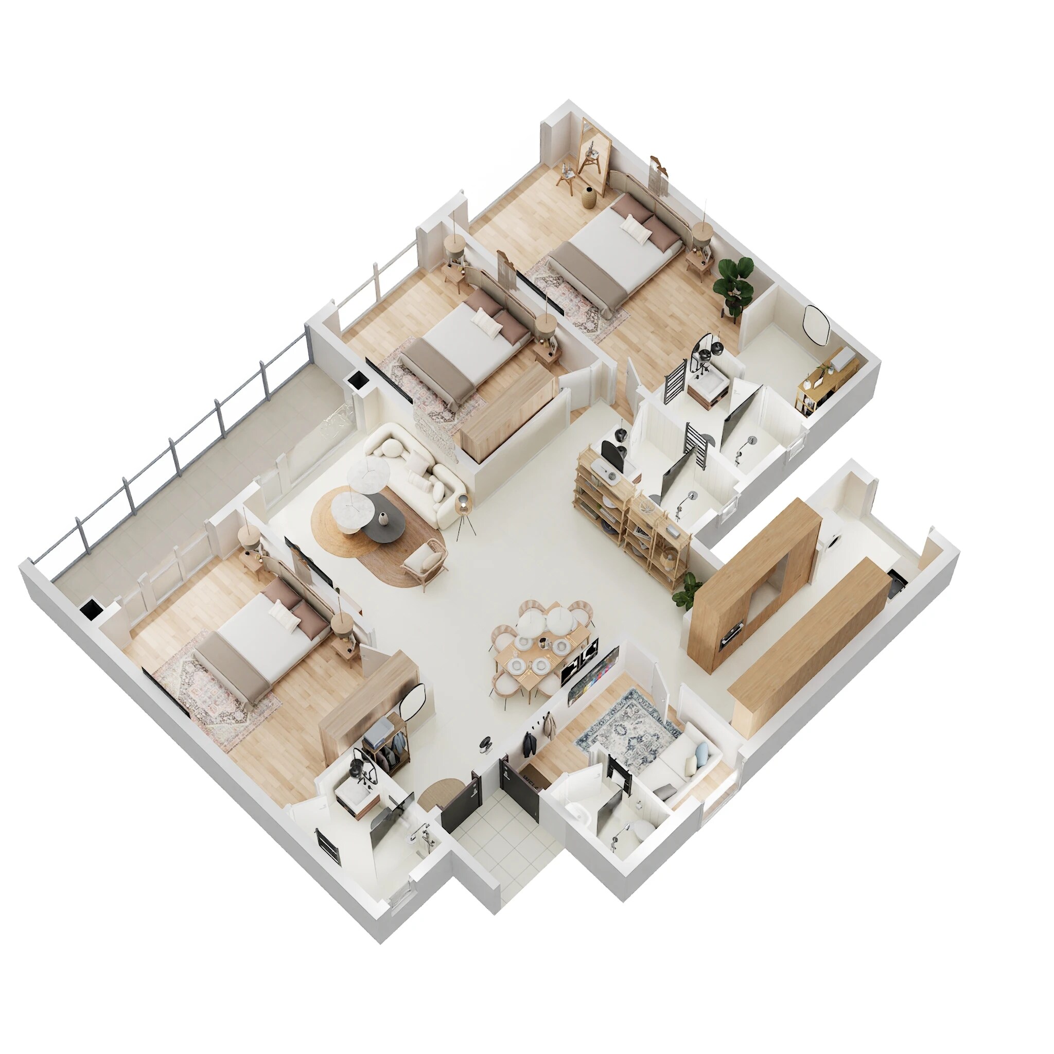 3 BHK 2475 Sq. Ft. Apartment