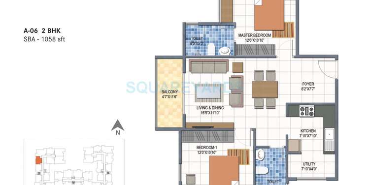 century saras apartment 2bhk 1058sqft1