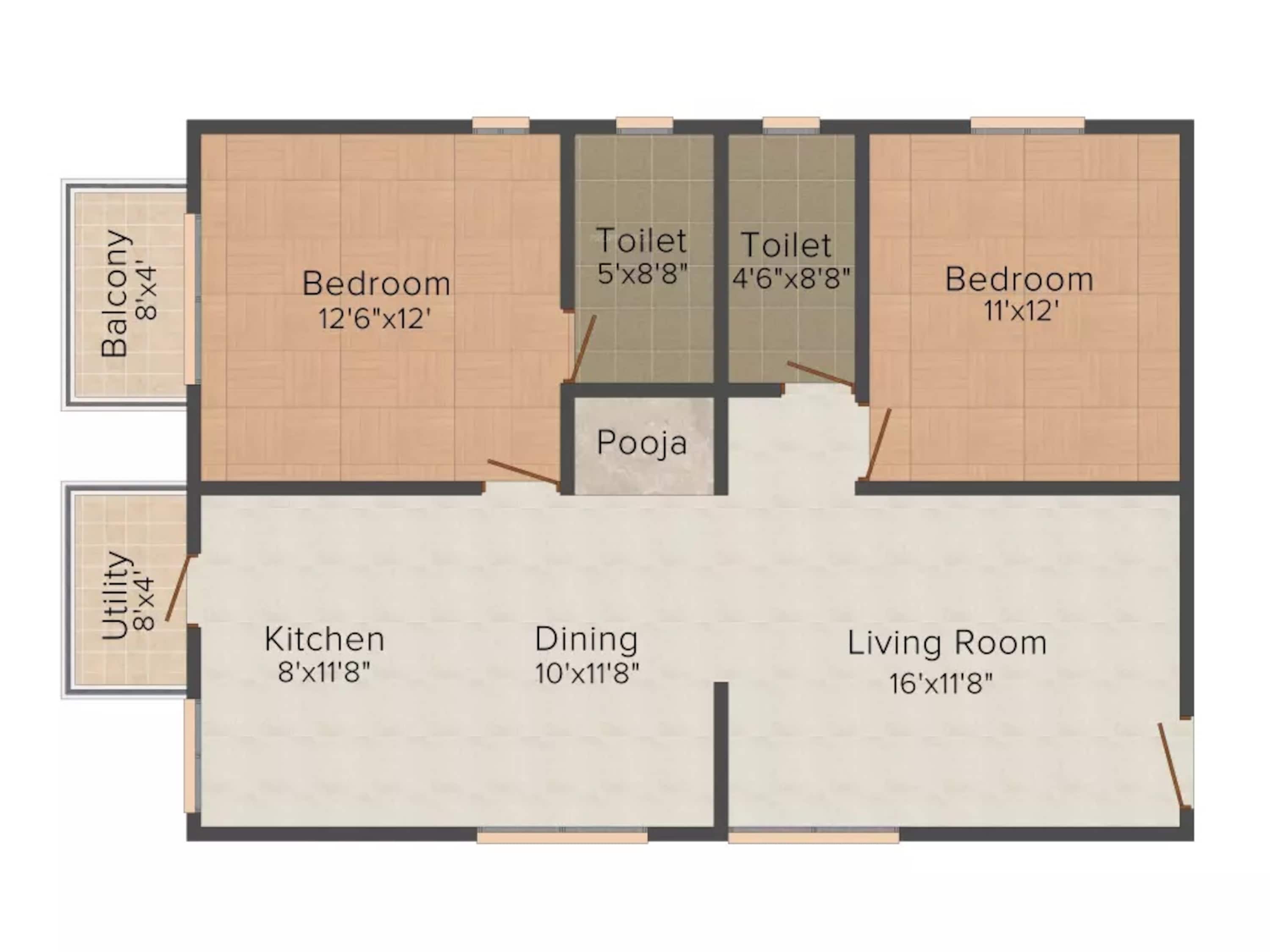 commanders galaxy apartment 2bhk 1135sqft21