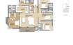 Concorde Crescent Bay 4 BHK Layout