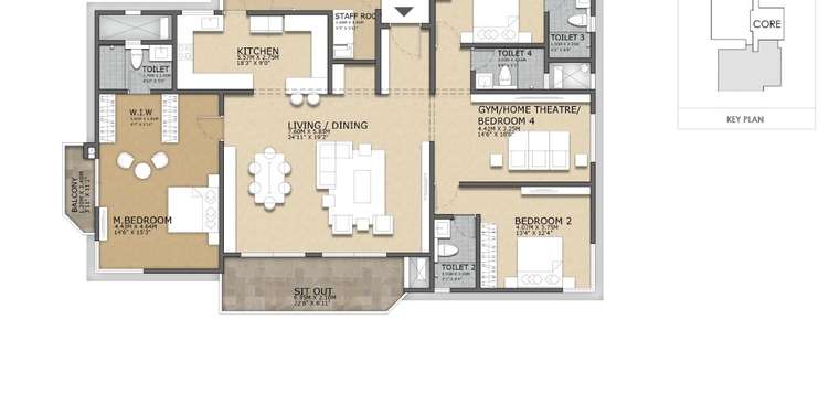 concorde crescent bay apartment 4bhk sq 3106sqft 1