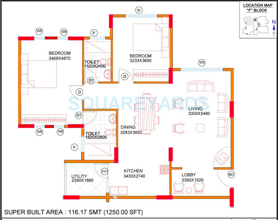 concorde midway city apartment 2bhk 1250sqft1
