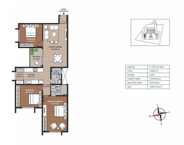  3 BHK Apartment at Concorde Neo, Thanisandra – for Sale