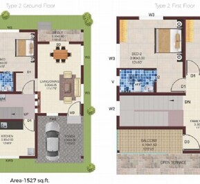 3 BHK 1527 Sq. Ft. Villa in Confident Amber