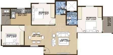 confident phoenix apartment 3 bhk 1023sqft 20201503191511