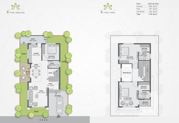 3 BHK 1778 Sq. Ft. Villa