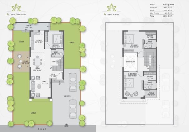 3 BHK 1901 Sq. Ft. Villa