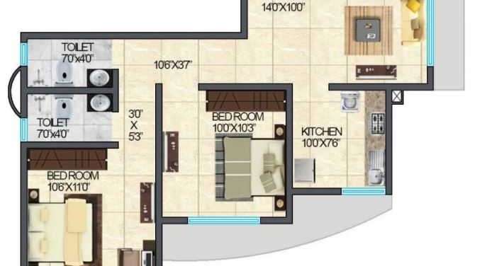 cresent residency apartment 2 bhk 885sqft 20200126160135