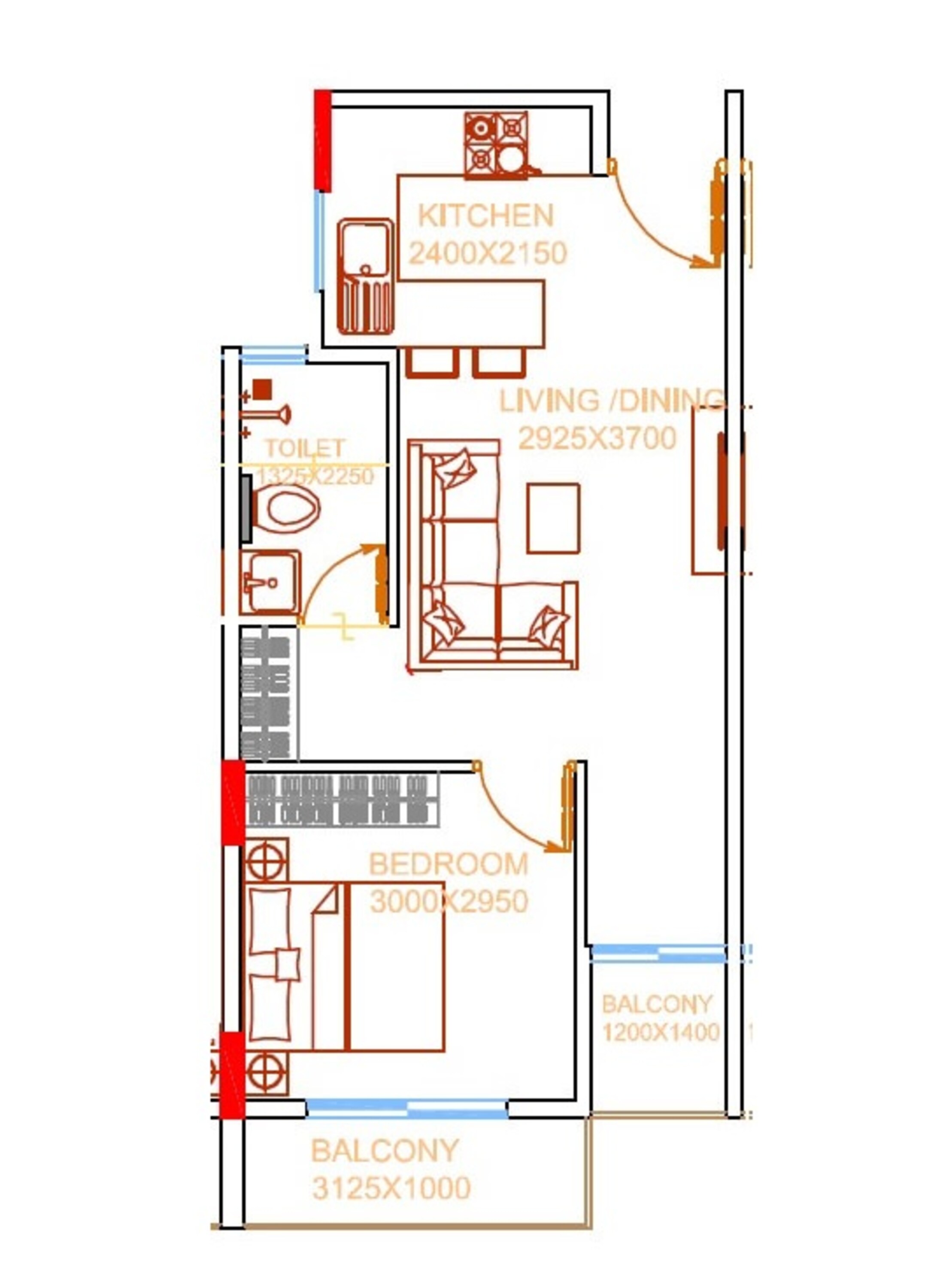 damden vivo apartment 1 bhk 578sqft 20245418155447