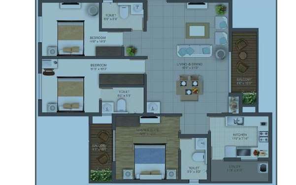 deccan habitat apartment 3bhk 1680sqft131