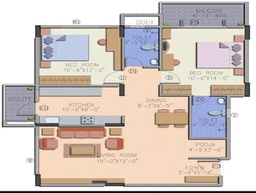  2 BHK Apartment at Definer Kingdom, Budigere – for Sale