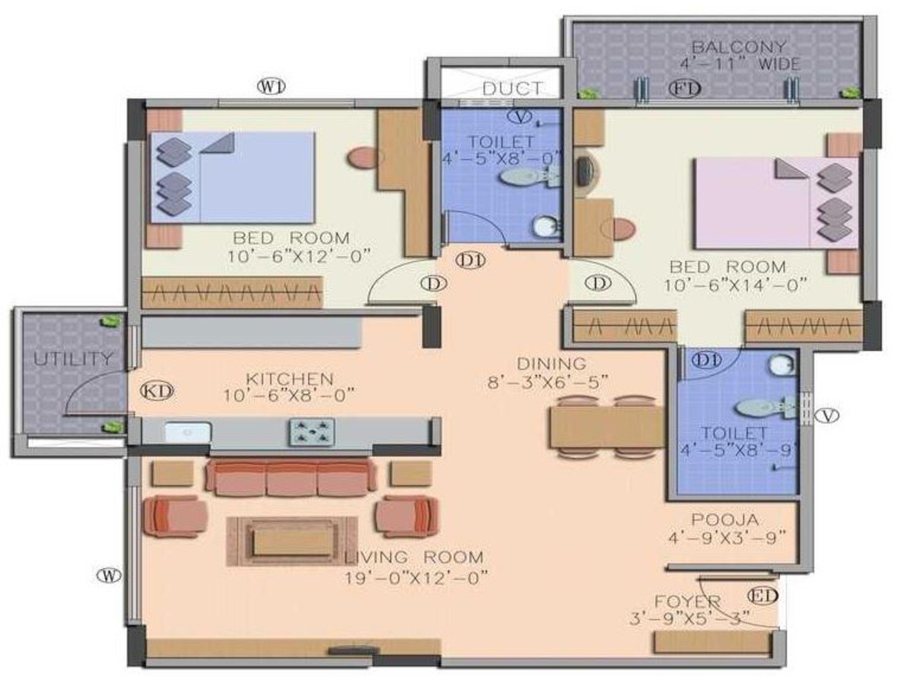 definer kingdom phase ii apartment 2bhk 1039sqft31