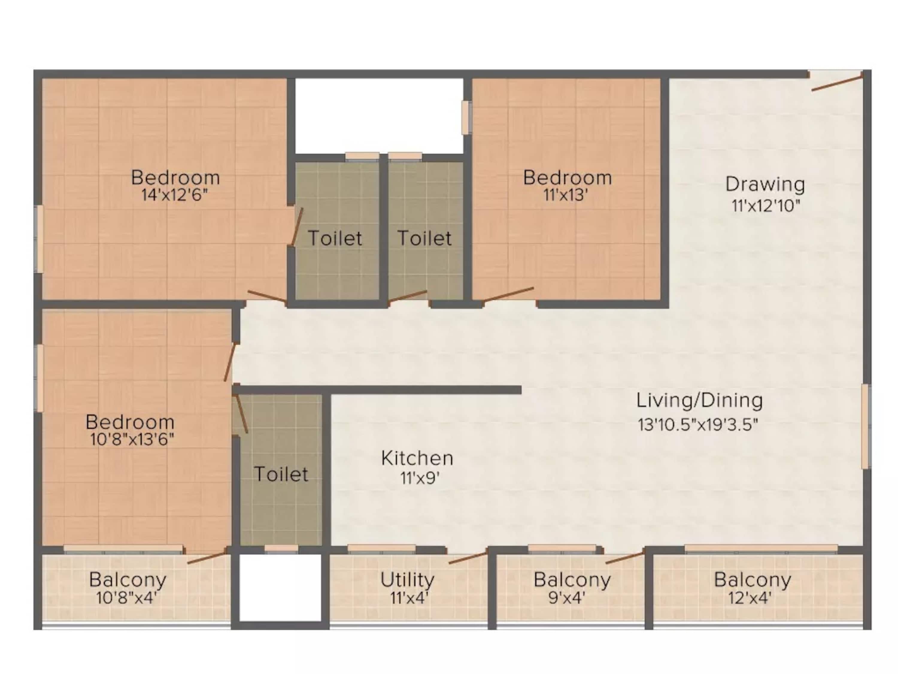 dhruthi tranquil towers apartment 3bhk 1765sqft41