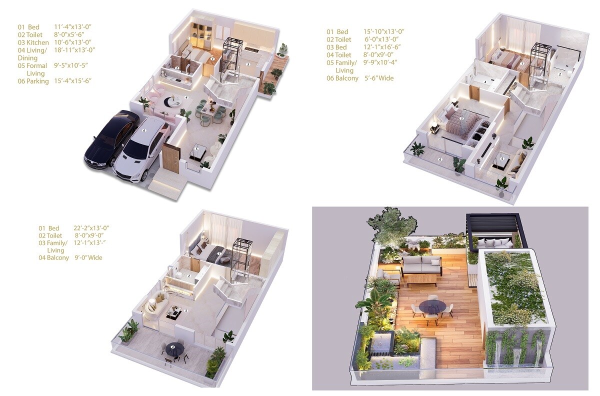 4 BHK 3400 Sq. Ft. Villa