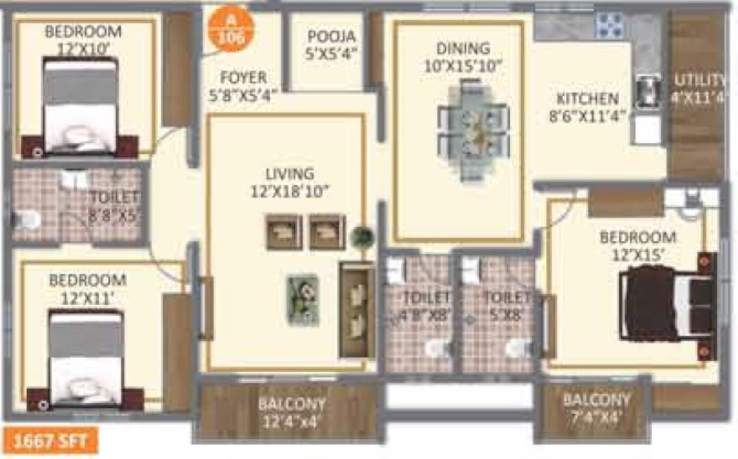 disha central park apartment 3 bhk 1667sqft 20222120172117