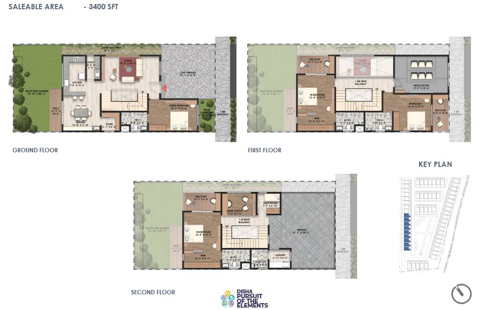 5 BHK 3400 Sq. Ft. Villa