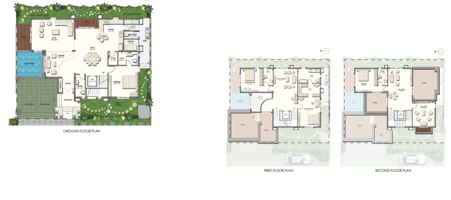 Floor plan of 4 BHK 4810 Sq. Ft. Apartment in Divyasree 77 East, Bangalore