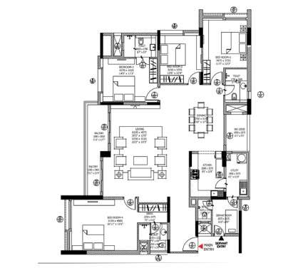 divyasree 77 place apartment 4 bhk 2712sqft 20205011135012