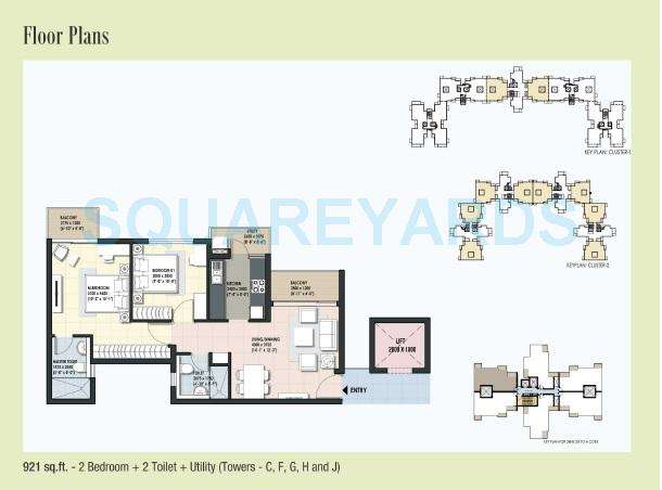 dlf maiden heights apartment 2bhk 921sqft1