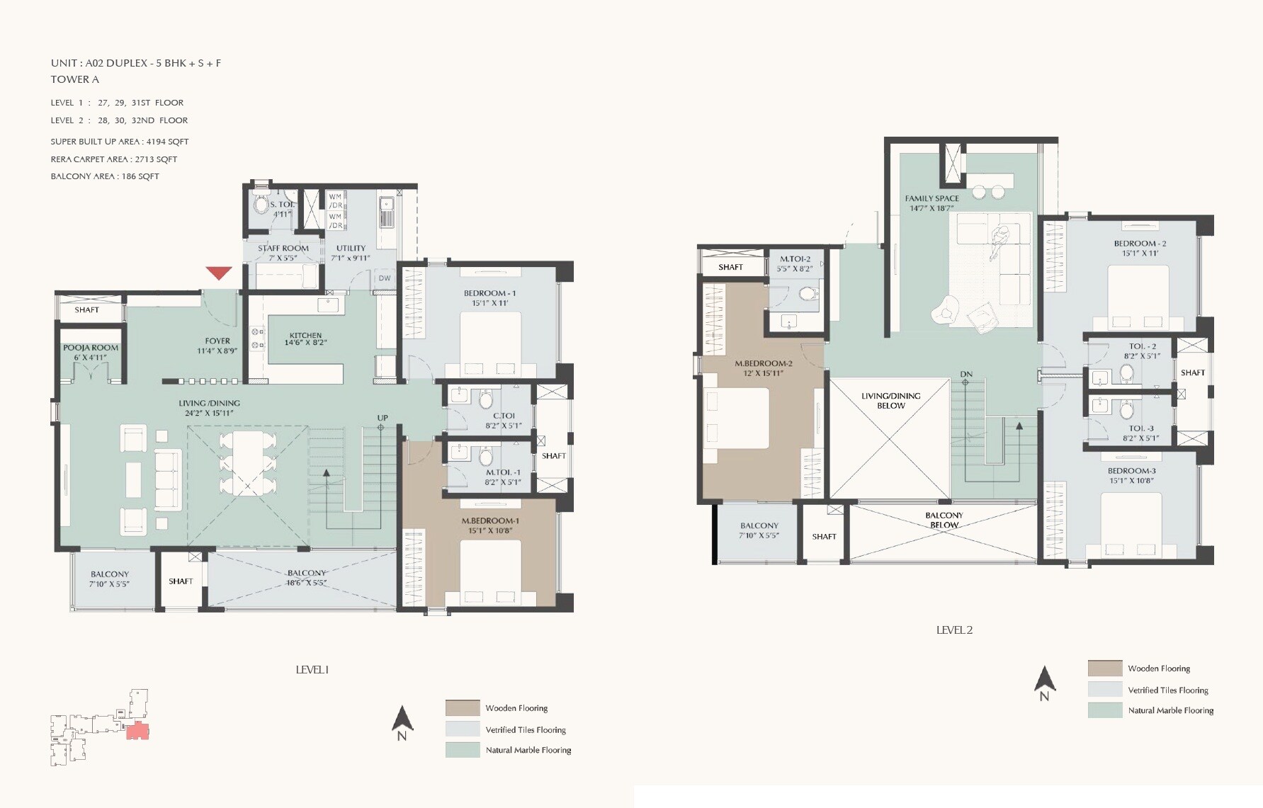 5 BHK 4194 Sq. Ft. Apartment