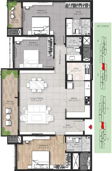  3 BHK Apartment at DNR Parklink, Chikkagubbi Village – for Sale