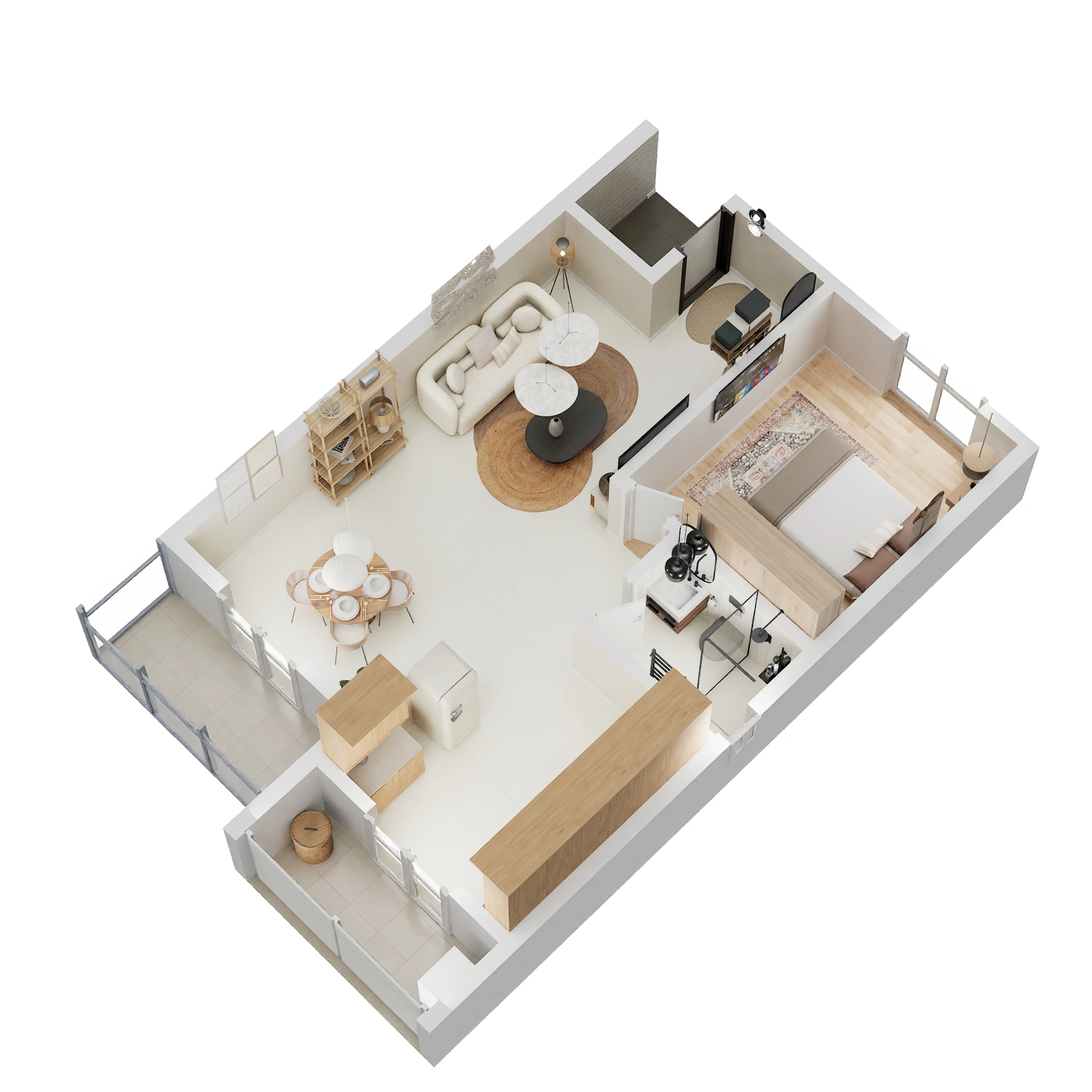 1 BHK 816 Sq. Ft. Apartment in DS Max Senate