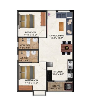  2 BHK Apartment at DS Max Senate, Begur – for Sale