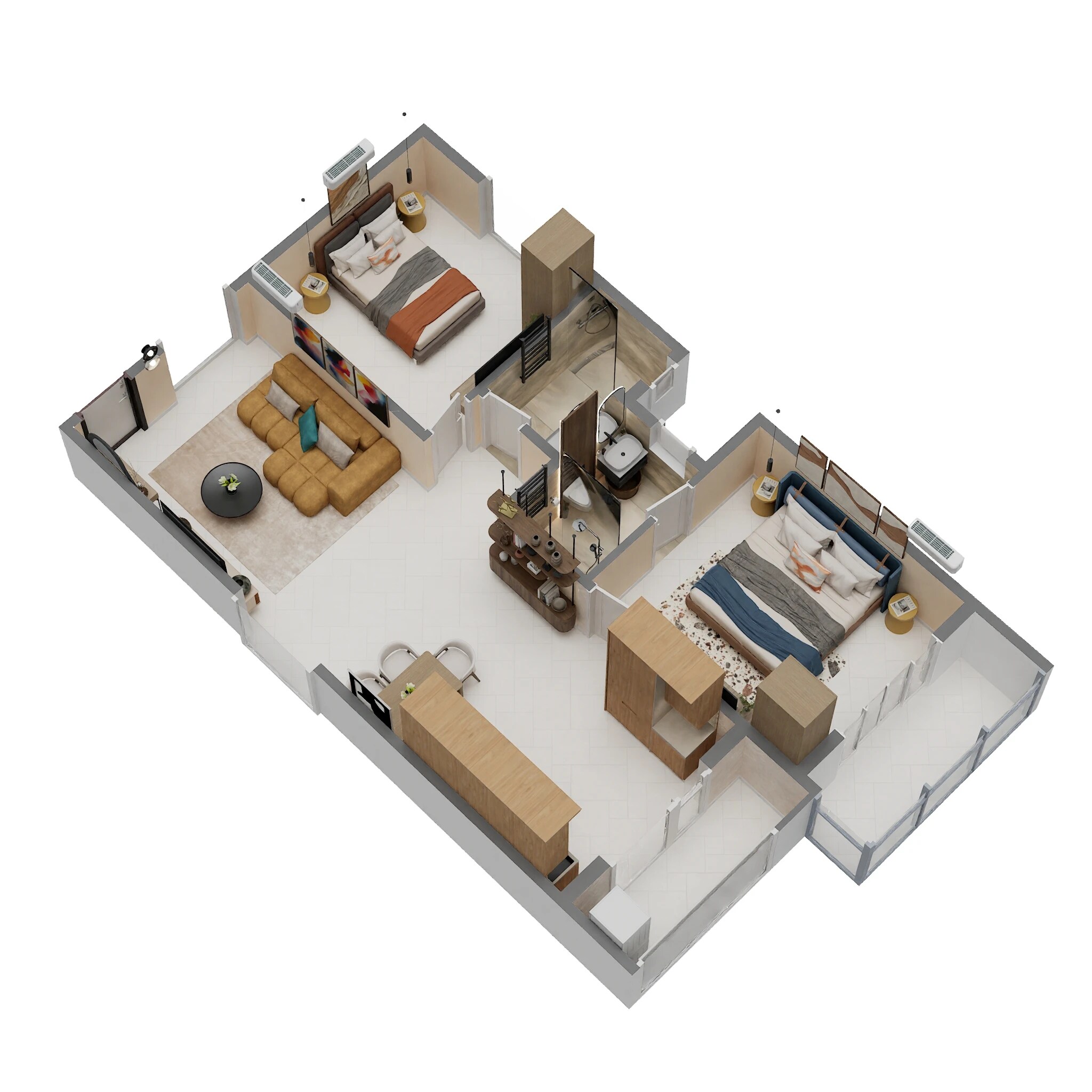 2 BHK 1129 Sq. Ft. Apartment