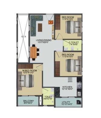 3 BHK Apartment For Resale in DS Max Shresta Bellahalli Bangalore  7507197