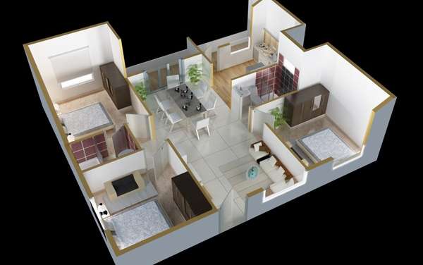 ds max silver bell apartment 3bhk 1395sqft31