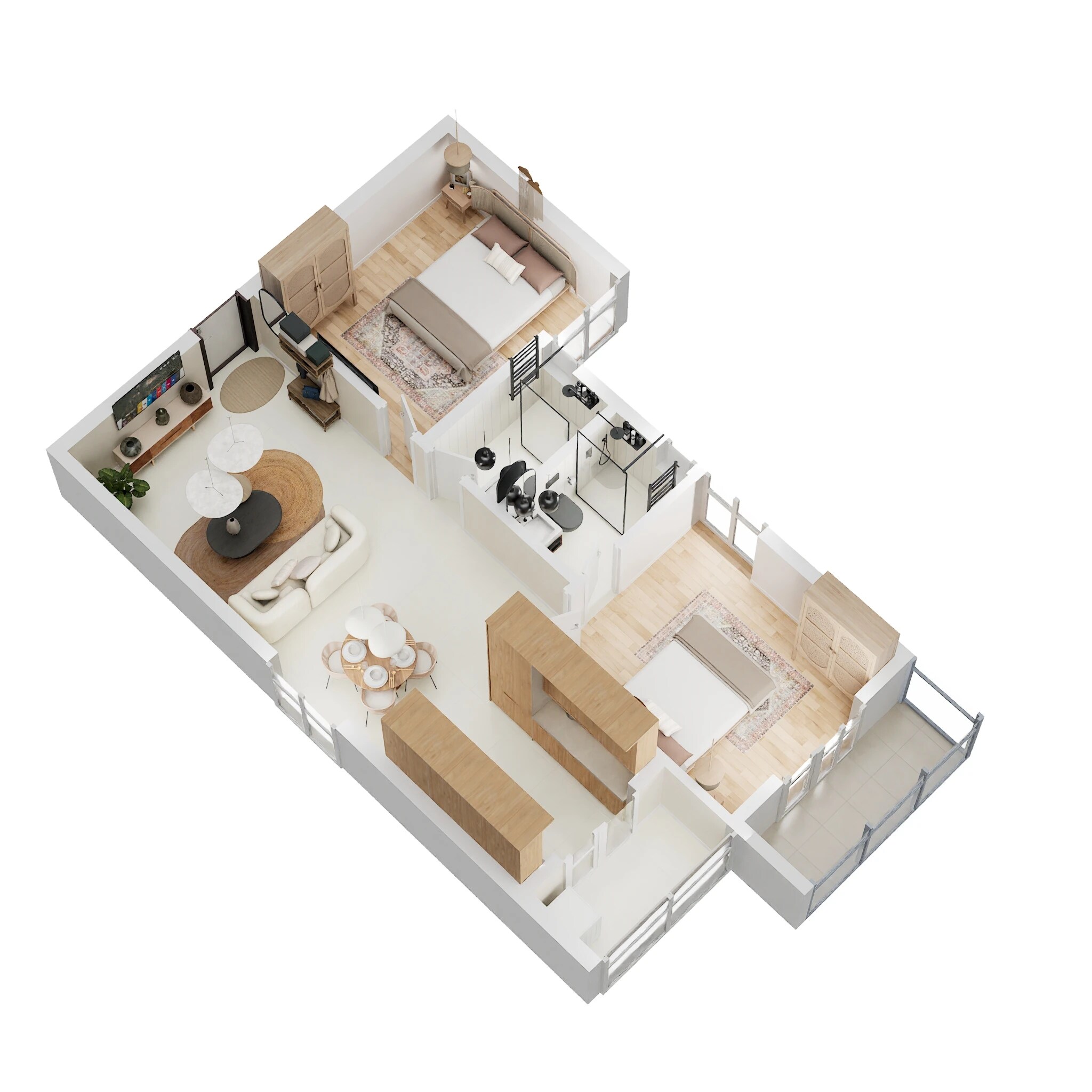 2 BHK 1069 Sq. Ft. Apartment