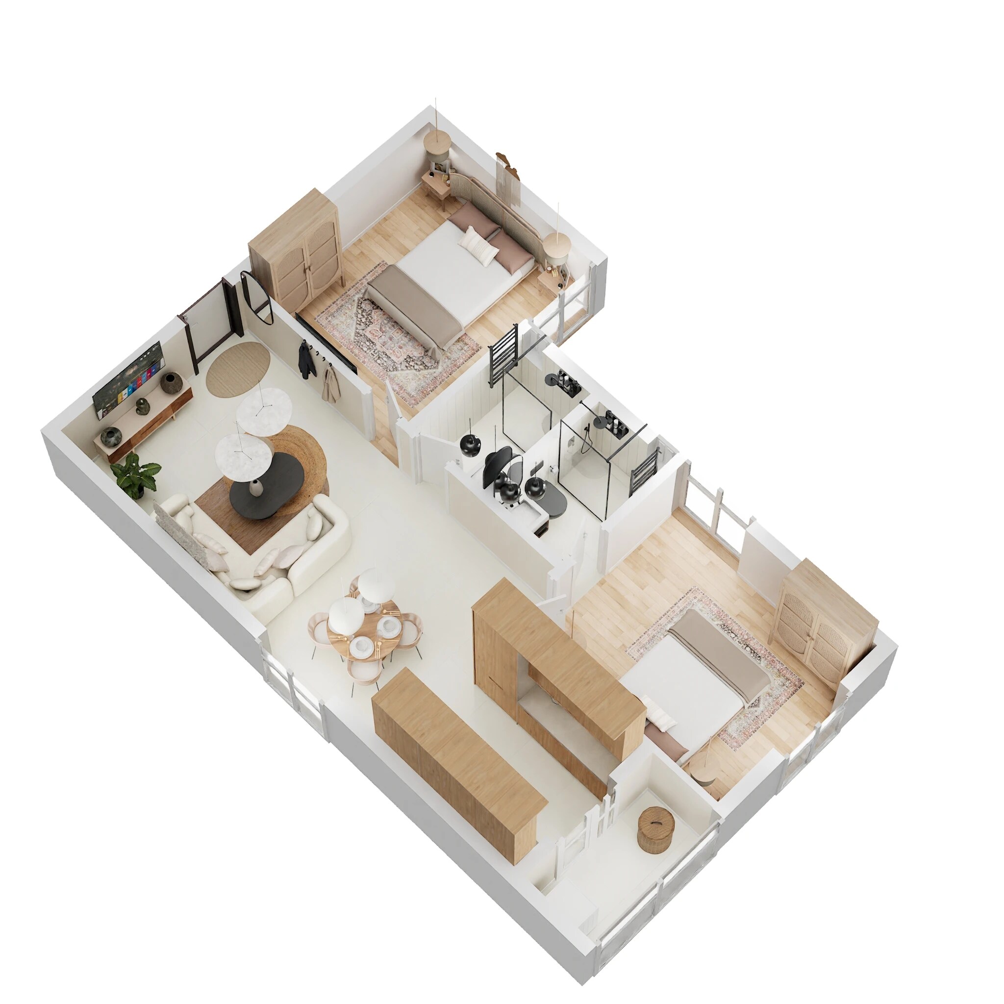 2 BHK 978 Sq. Ft. Apartment