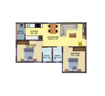  2 BHK Apartment at DS Max Sky Sanman, Bannerghatta Road – for Sale