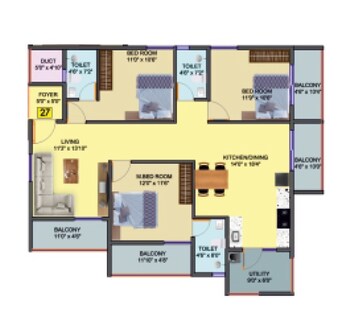  3 BHK Apartment at DS Max Sky Sanman, Bannerghatta Road – for Sale