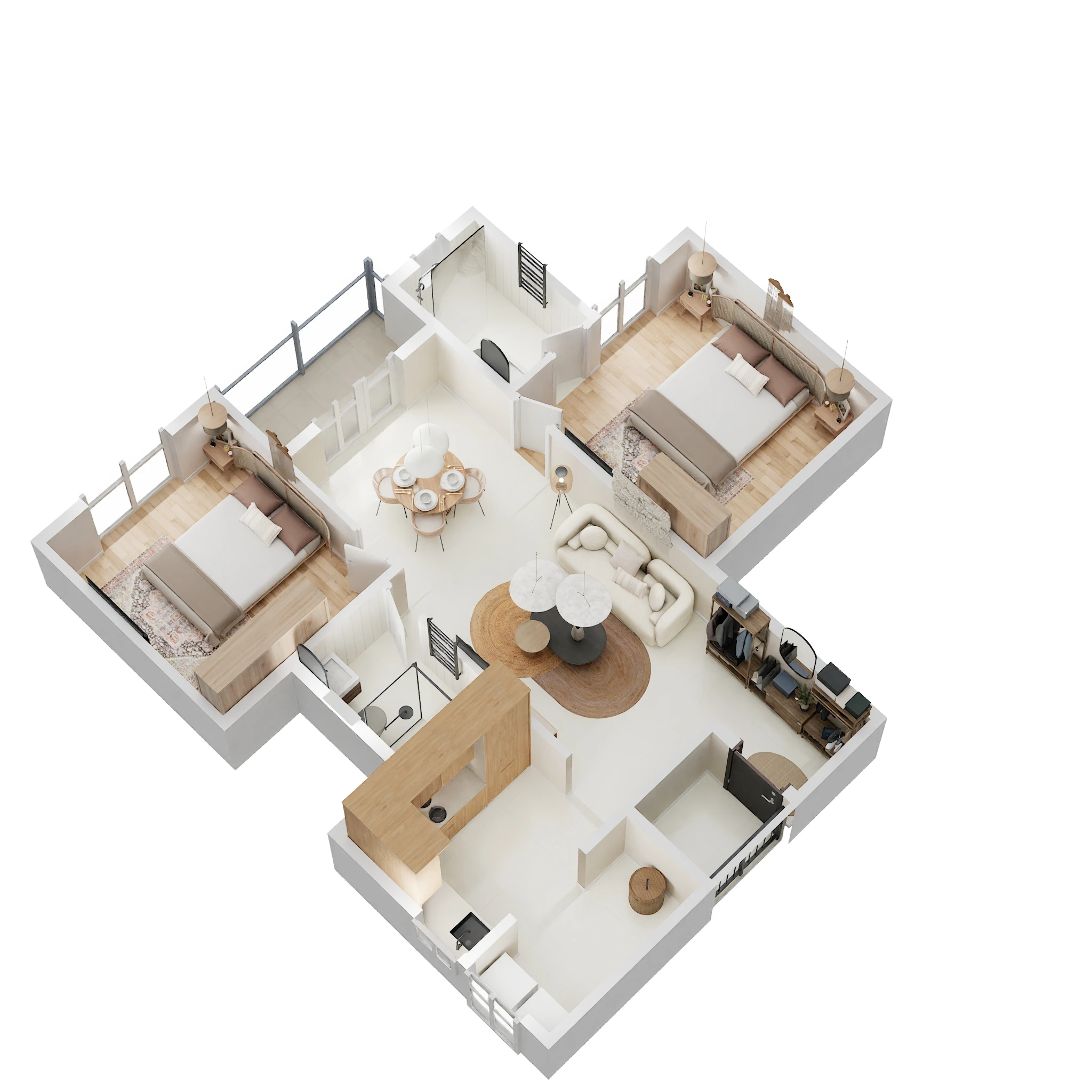 2 BHK 1113 Sq. Ft. Apartment in DS Max Sky Sisira