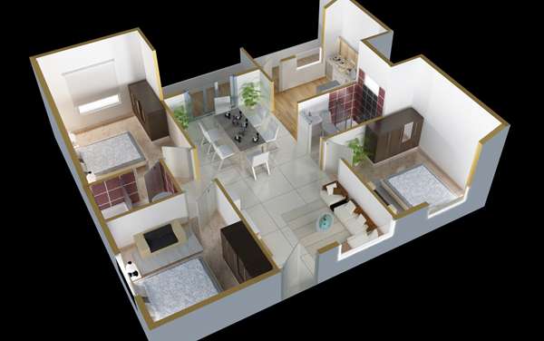 ds max skylicious apartment 3 bhk 1193sqft 20204504174530