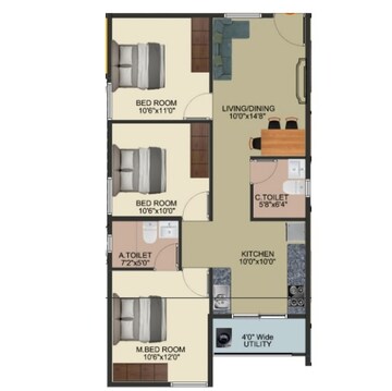  3 BHK Apartment at DS Max Spoorthi, Sarjapur – for Sale