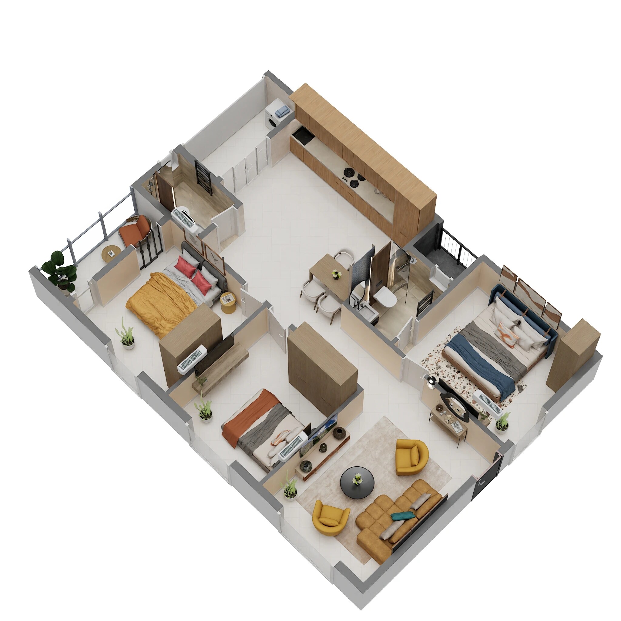 3 BHK 1440 Sq. Ft. Apartment