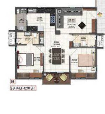  2 BHK Apartment at DSR Highland Greenz, Doddakannelli – for Rent