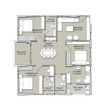  3 BHK Apartment at DSR Parkway Phase I, Sarjapur Road – for Sale
