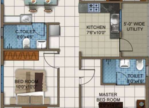 dsr white waters apartment 3bhk 1589sqft131